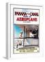 Panama - Panama and the Canal Aeroplane Movie Promo Poster-Lantern Press-Framed Art Print