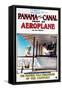 Panama - Panama and the Canal Aeroplane Movie Promo Poster-Lantern Press-Framed Stretched Canvas