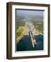 Panama, Panama Canal, Container Ships in Gatun Locks-Jane Sweeney-Framed Photographic Print