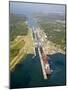 Panama, Panama Canal, Container Ships in Gatun Locks-Jane Sweeney-Mounted Photographic Print