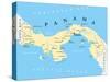 Panama Political Map-Peter Hermes Furian-Stretched Canvas