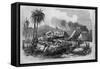 Panama Railroad-- Awful Accident near Gutun Bridge, Nine Miles from Aspinwall-null-Framed Stretched Canvas