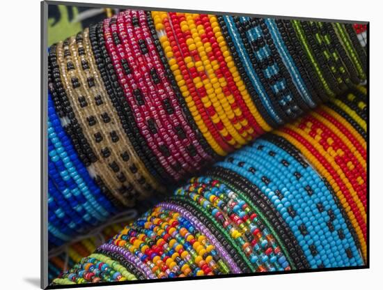 Panama, San Blas Islands, beaded bracelets for sale.-Merrill Images-Mounted Photographic Print