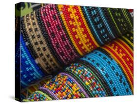 Panama, San Blas Islands, beaded bracelets for sale.-Merrill Images-Stretched Canvas