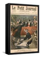 Panama Scandal. President Emile Loubet Assaulted-null-Framed Stretched Canvas