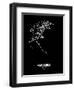 Panama Street Map Black-NaxArt-Framed Art Print