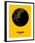 Panama Street Map Yellow-NaxArt-Framed Art Print