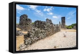 Panama Viejo, the remains of Old Panama, UNESCO World Heritage Site, Panama City, Panama, Central A-Michael Runkel-Framed Stretched Canvas