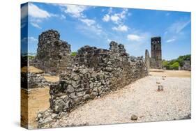 Panama Viejo, the remains of Old Panama, UNESCO World Heritage Site, Panama City, Panama, Central A-Michael Runkel-Stretched Canvas