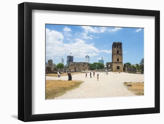 Panama Viejo, the remains of Old Panama, UNESCO World Heritage Site, Panama City, Panama, Central A-Michael Runkel-Framed Photographic Print