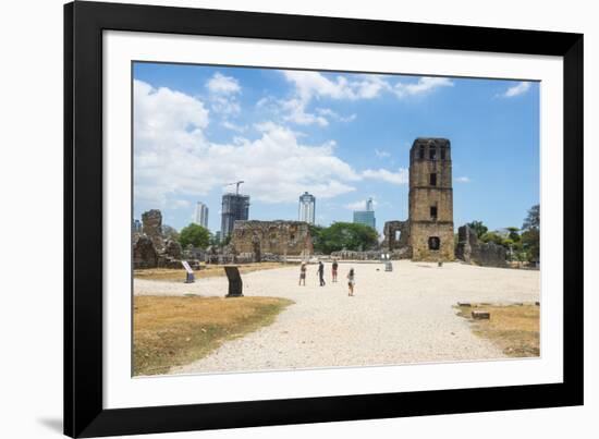 Panama Viejo, the remains of Old Panama, UNESCO World Heritage Site, Panama City, Panama, Central A-Michael Runkel-Framed Photographic Print