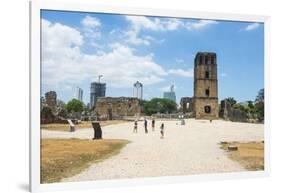 Panama Viejo, the remains of Old Panama, UNESCO World Heritage Site, Panama City, Panama, Central A-Michael Runkel-Framed Photographic Print