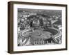 Panaromic View of Rome from Atop St. Peter's Basilica Looking Down on St. Peter's Square-Margaret Bourke-White-Framed Photographic Print