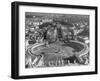 Panaromic View of Rome from Atop St. Peter's Basilica Looking Down on St. Peter's Square-Margaret Bourke-White-Framed Photographic Print