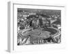 Panaromic View of Rome from Atop St. Peter's Basilica Looking Down on St. Peter's Square-Margaret Bourke-White-Framed Photographic Print