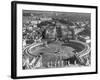 Panaromic View of Rome from Atop St. Peter's Basilica Looking Down on St. Peter's Square-Margaret Bourke-White-Framed Photographic Print