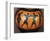 Panathenaic Amphora Depicting Boxing Scene, from Tomb of the Warrior at Vulci-null-Framed Premium Giclee Print