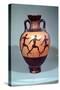 Panathenaic Black Figure Amphora Depicting a Foot Race (Pottery)-null-Stretched Canvas