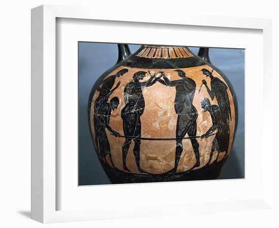 Panathenaic Black-Figure Amphora, from a Tomb of a Great Athlete-null-Framed Giclee Print