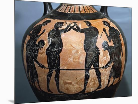 Panathenaic Black-Figure Amphora, from a Tomb of a Great Athlete-null-Mounted Giclee Print