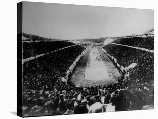 Panathenian Stadium During Olympic Games-null-Stretched Canvas
