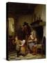 Pancake Day, 1845-Basile De Loose-Stretched Canvas