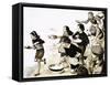 Pancake Race-null-Framed Stretched Canvas