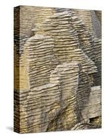 Pancake Rocks on South Island-Michele Westmorland-Stretched Canvas