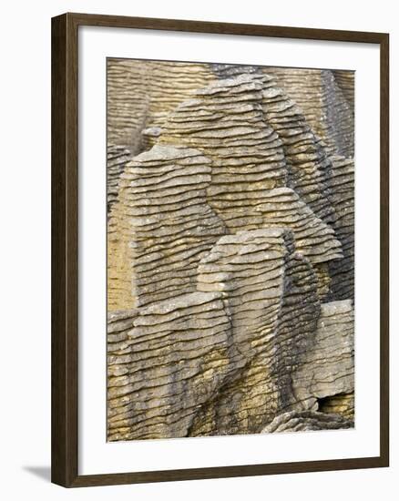 Pancake Rocks on South Island-Michele Westmorland-Framed Photographic Print