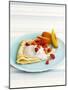 Pancakes with Fruit and Yoghurt Sauce-Gareth Morgans-Mounted Photographic Print