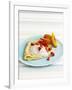 Pancakes with Fruit and Yoghurt Sauce-Gareth Morgans-Framed Photographic Print