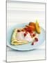 Pancakes with Fruit and Yoghurt Sauce-Gareth Morgans-Mounted Photographic Print