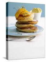 Pancakes with Orange Slices and Maple Syrup-Jan-peter Westermann-Stretched Canvas