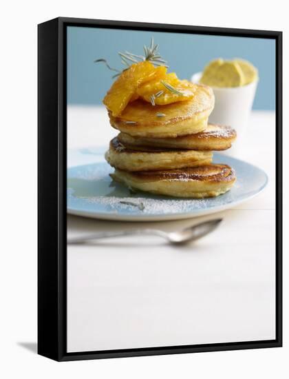 Pancakes with Orange Slices and Maple Syrup-Jan-peter Westermann-Framed Stretched Canvas