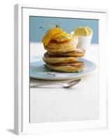 Pancakes with Orange Slices and Maple Syrup-Jan-peter Westermann-Framed Photographic Print