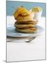 Pancakes with Orange Slices and Maple Syrup-Jan-peter Westermann-Mounted Photographic Print