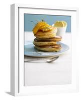 Pancakes with Orange Slices and Maple Syrup-Jan-peter Westermann-Framed Photographic Print