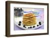 Pancakes with Poppy Seeds and Blueberries-ALein-Framed Photographic Print
