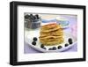 Pancakes with Poppy Seeds and Blueberries-ALein-Framed Photographic Print