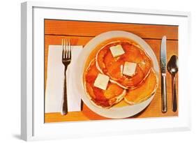 Pancakes-null-Framed Art Print