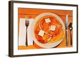 Pancakes-null-Framed Art Print