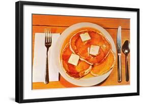 Pancakes-null-Framed Art Print