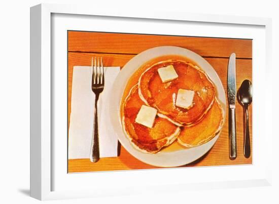 Pancakes-null-Framed Art Print