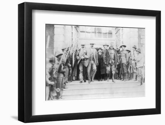 Pancho Villa and General Hugh Scott-null-Framed Photographic Print