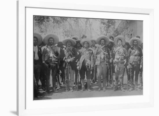 Pancho Villa and Staff-null-Framed Art Print