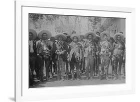 Pancho Villa and Staff-null-Framed Art Print