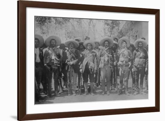 Pancho Villa and Staff-null-Framed Art Print