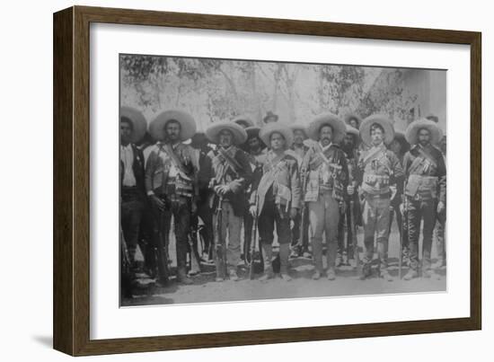 Pancho Villa and Staff-null-Framed Art Print