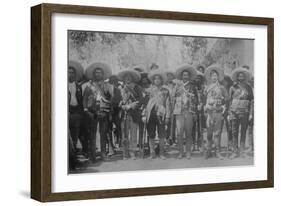 Pancho Villa and Staff-null-Framed Art Print