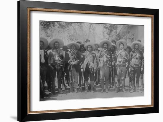 Pancho Villa and Staff-null-Framed Art Print